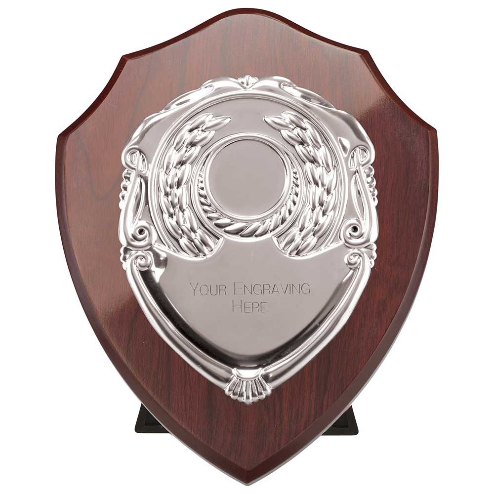 Reward Mahogany Presentation Shield Award Trophy