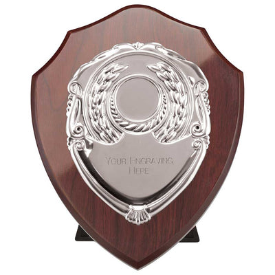 Reward Mahogany Presentation Shield Award Trophy