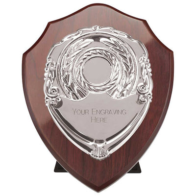 Reward Mahogany Presentation Shield Award Trophy