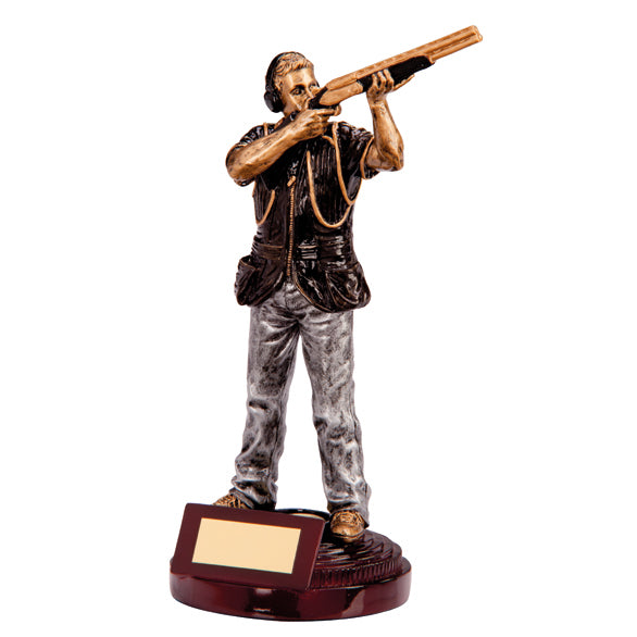 Male Motion Extreme Clay Pigeon Shooting Trophy 8 Inch