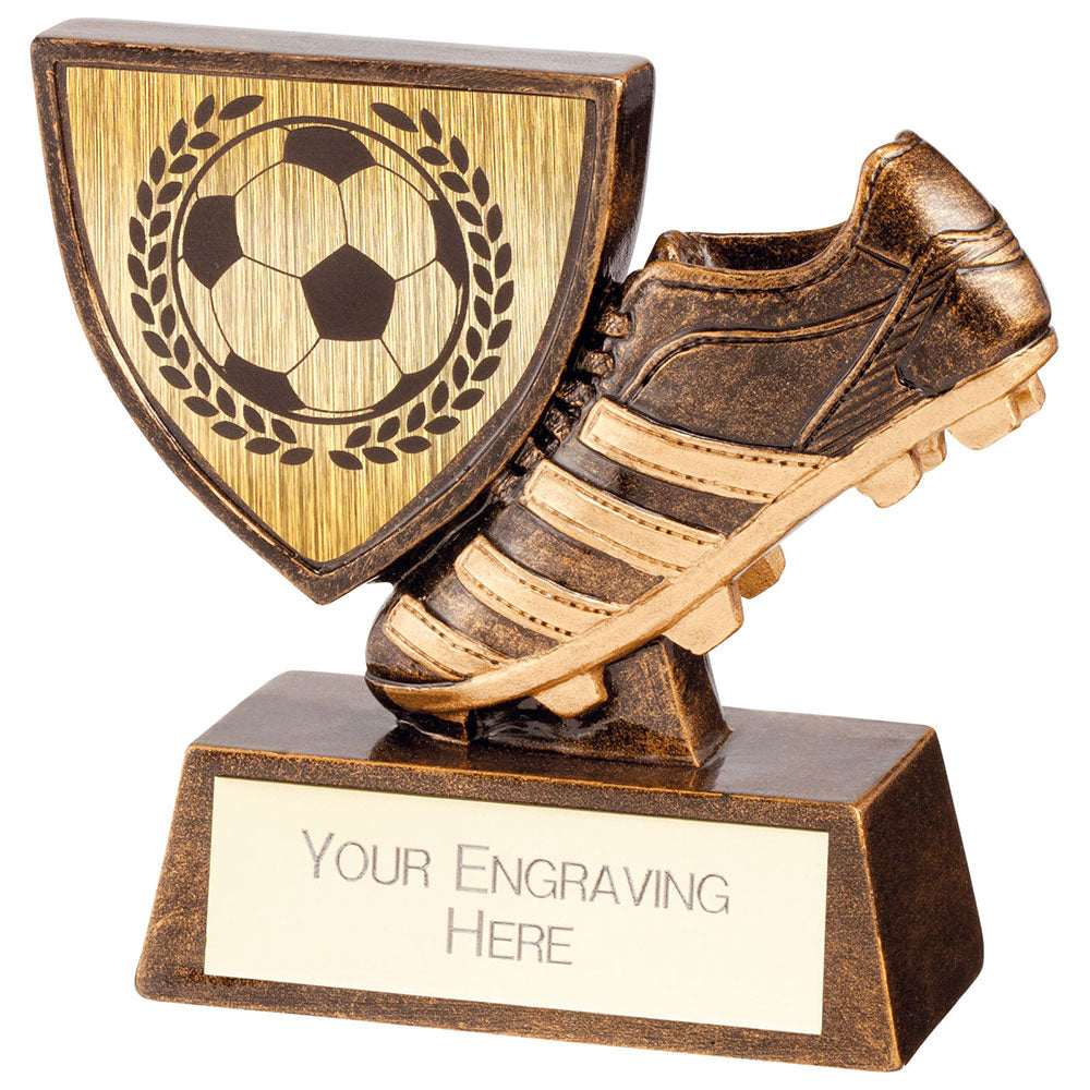 Football Tempo Shield Resin Award 7.5cm