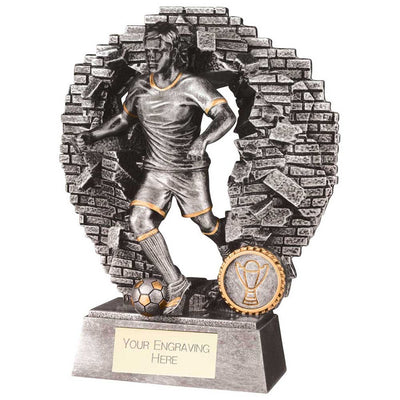 Blast Out Mens Football Trophy Resin Award