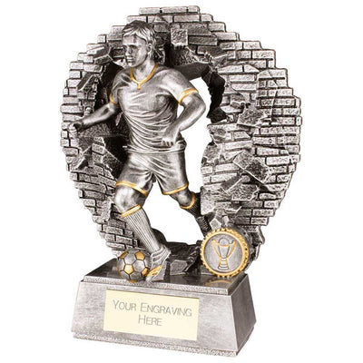 Blast Out Mens Football Trophy Resin Award