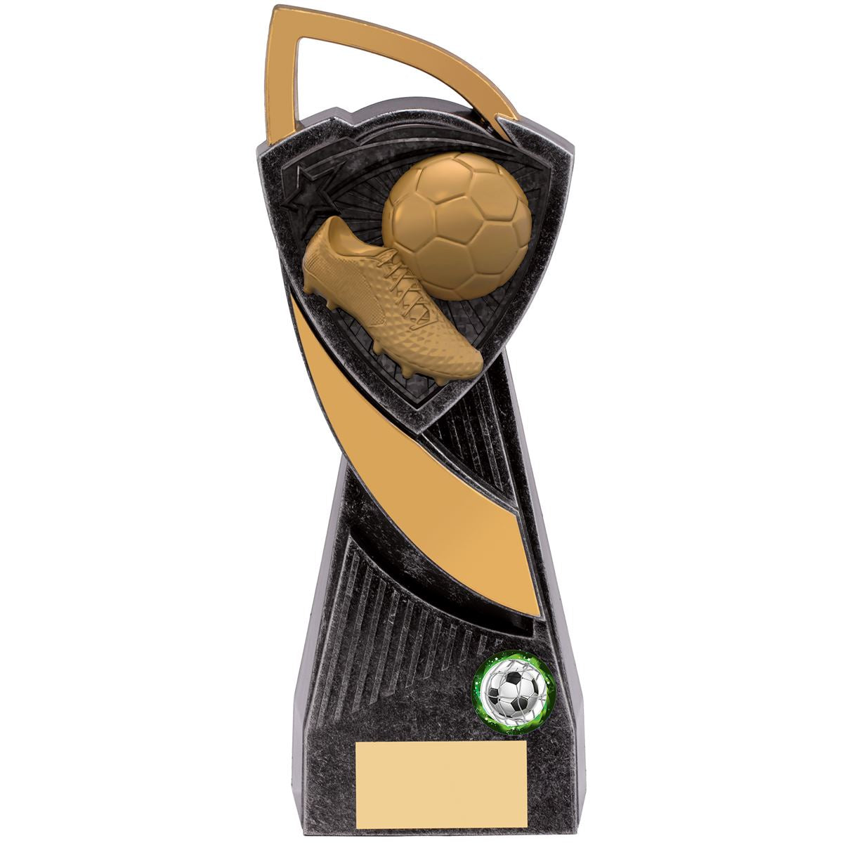 Football Trophy Silver Utopia Boot & Ball Award