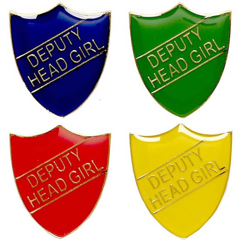 Deputy Head Girl School Shield Badges