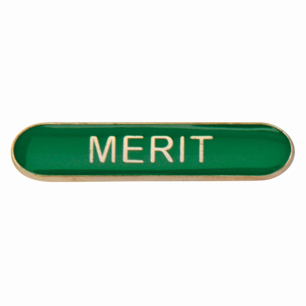 Merit Green Bar Badge