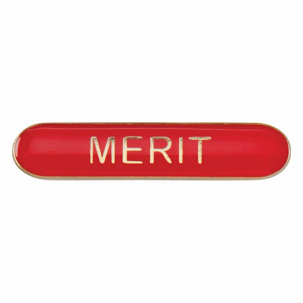 Merit Red Bar Badge