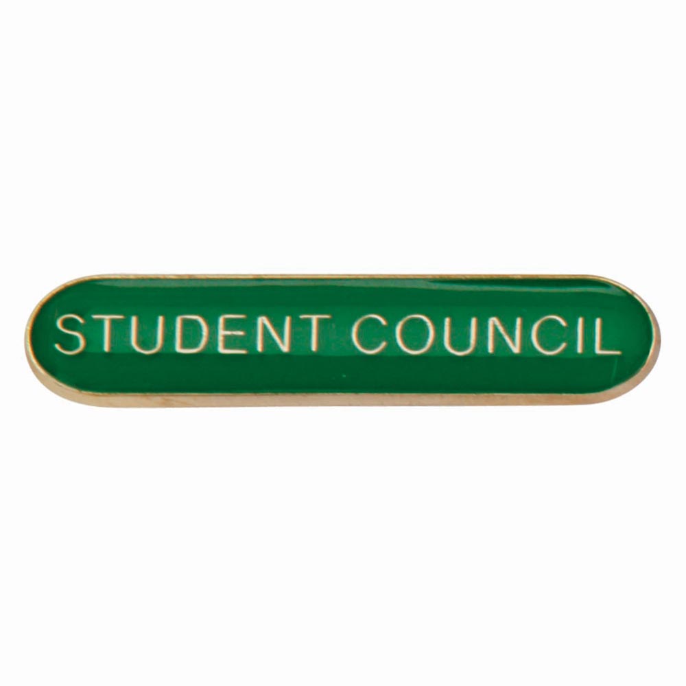 Student Council Green Bar Badge