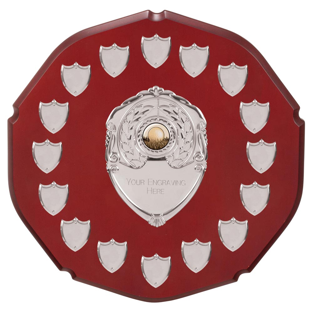 English Rose Annual Shield Award with 16 Side Shields