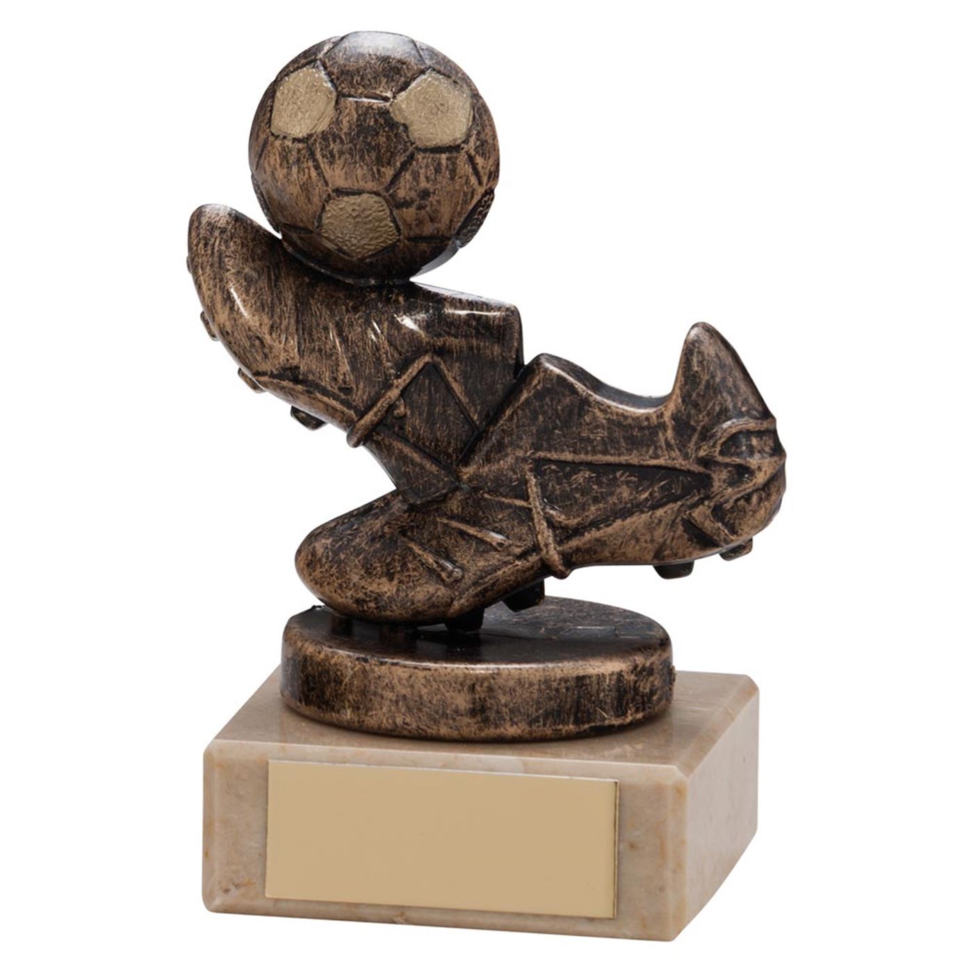 Agility Boot & Ball Football Trophy Bronze & Gold