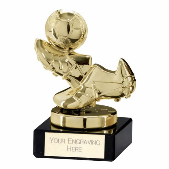 Football Boot & Ball Trophy Agility Gold Award