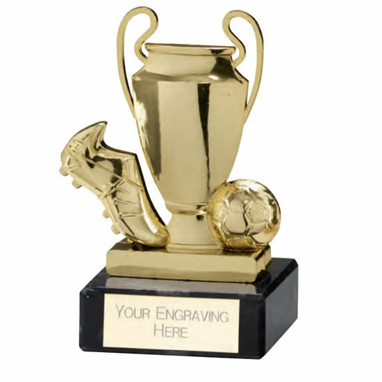 Football Champions Cup Trophy Gold Award