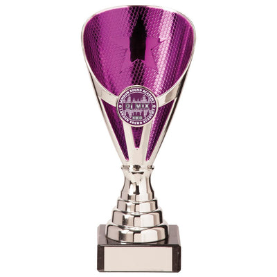 Rising Stars Premium Trophy in Silver & Purple