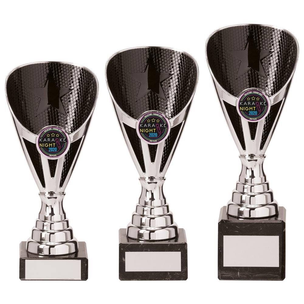 Rising Stars Premium Trophy Silver Black