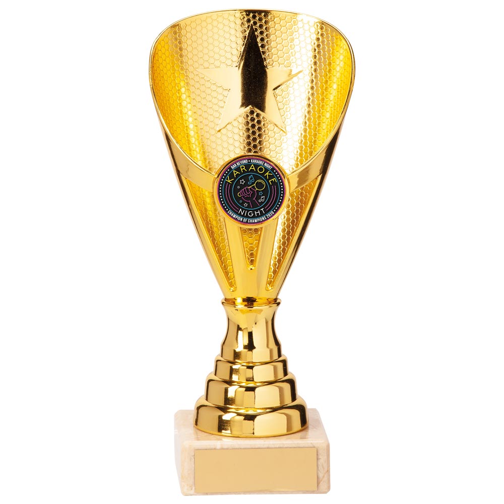 Rising Stars Premium Trophy in Gold – North East Trophies