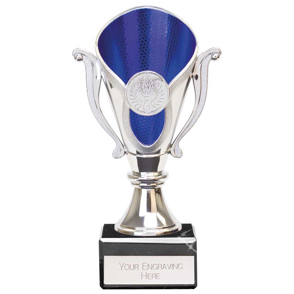 Wizard Legend Trophy in Silver & Blue