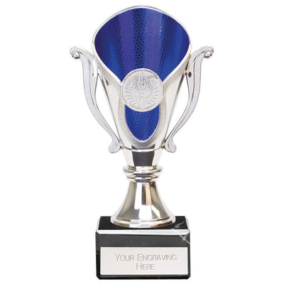 Wizard Legend Trophy In Silver Blue