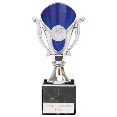 Wizard Legend Trophy in Silver & Blue