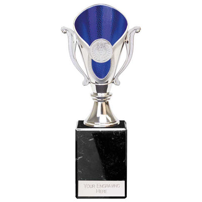 Wizard Legend Trophy in Silver & Blue