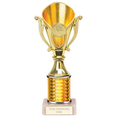 Wizard Plastic Trophy In Gold