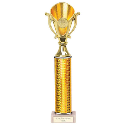 Wizard Plastic Trophy In Gold