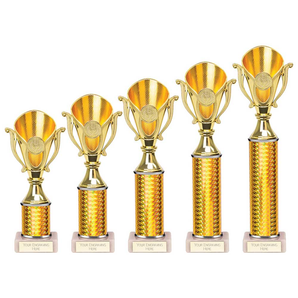 Wizard Plastic Trophy In Gold