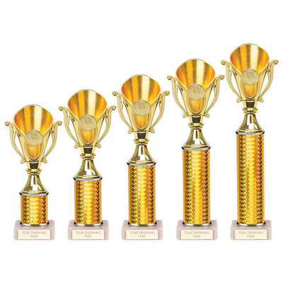 Wizard Plastic Trophy In Gold