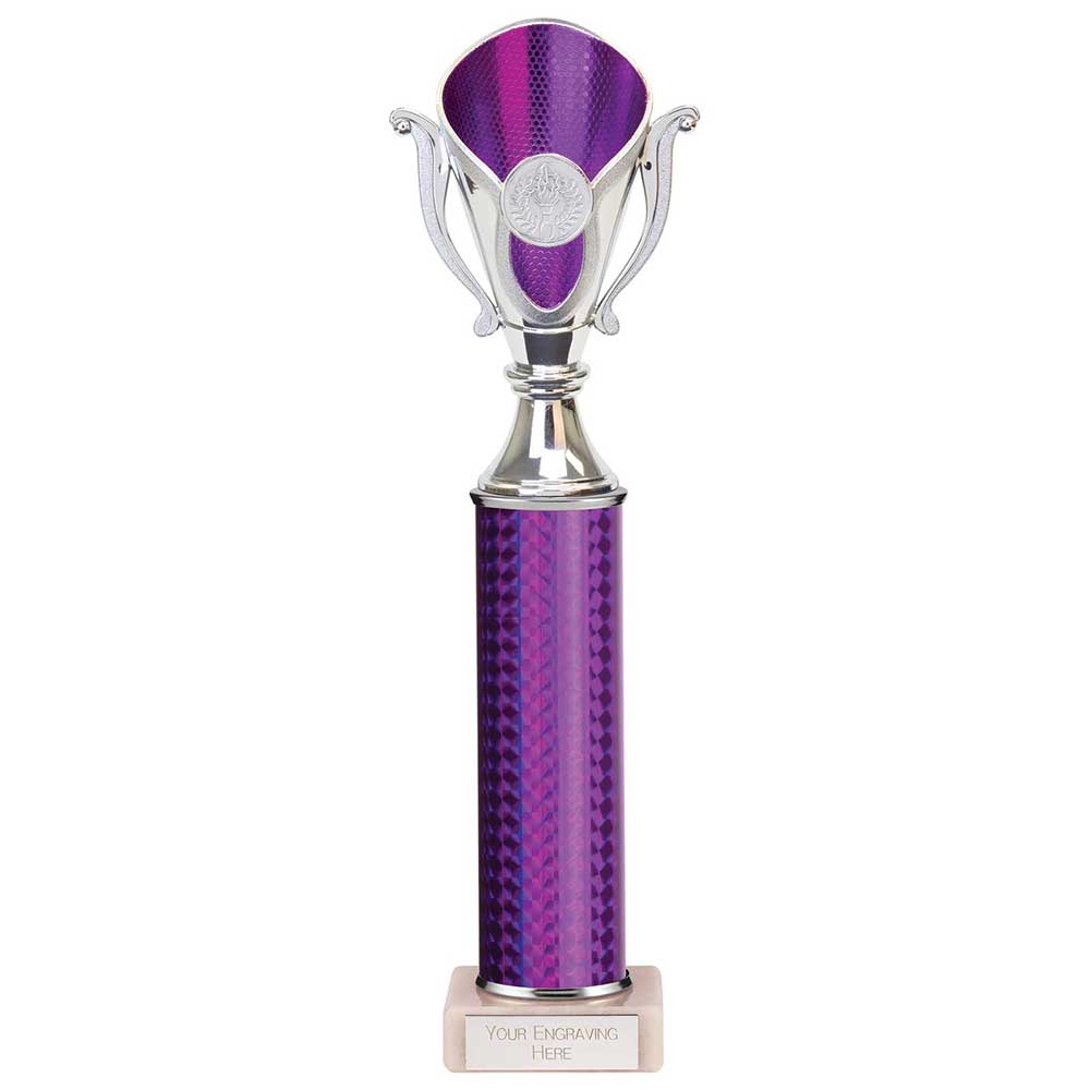 Wizard Plastic Trophy In Purple