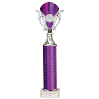 Wizard Plastic Trophy In Purple