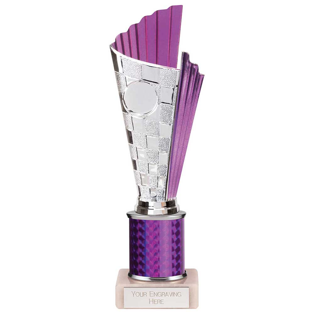 Flash Plastic Trophy in Purple