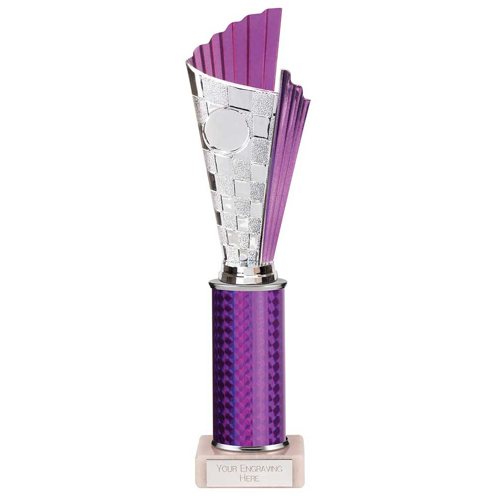 Flash Plastic Trophy in Purple