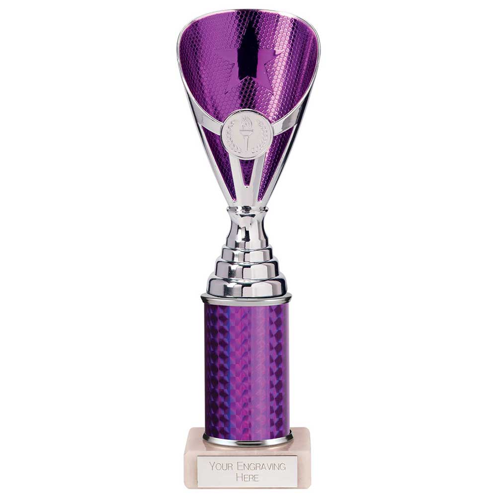 Rising Stars Plastic Trophy in Purple