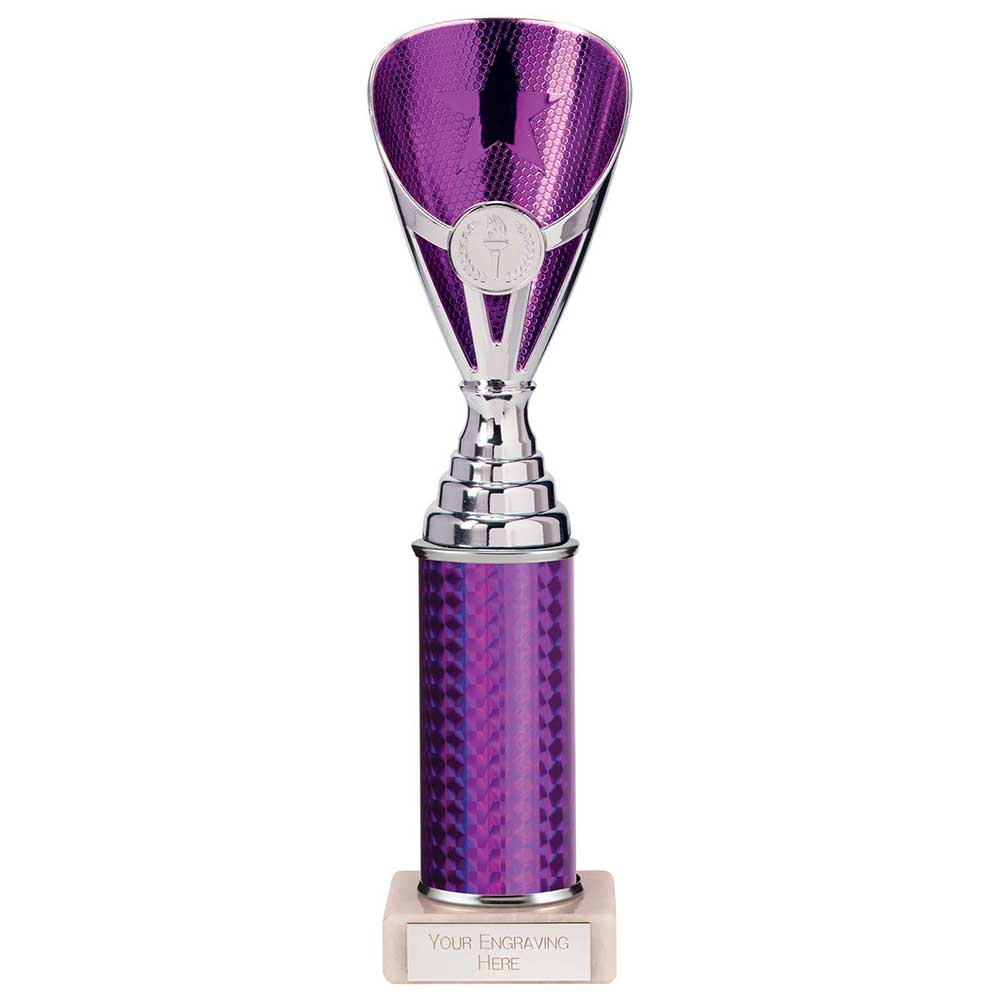 Rising Stars Plastic Trophy Purple