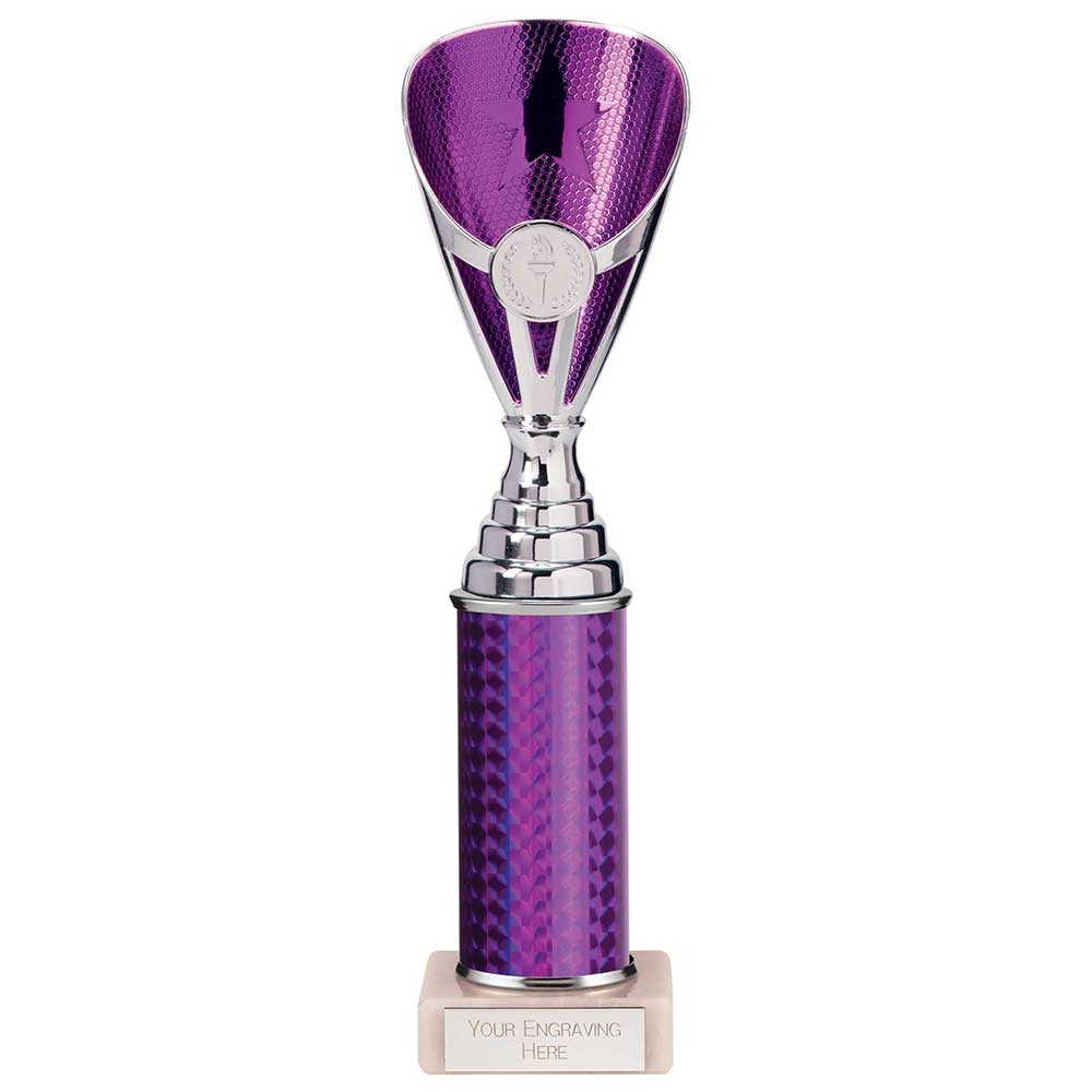 Rising Stars Plastic Trophy in Purple