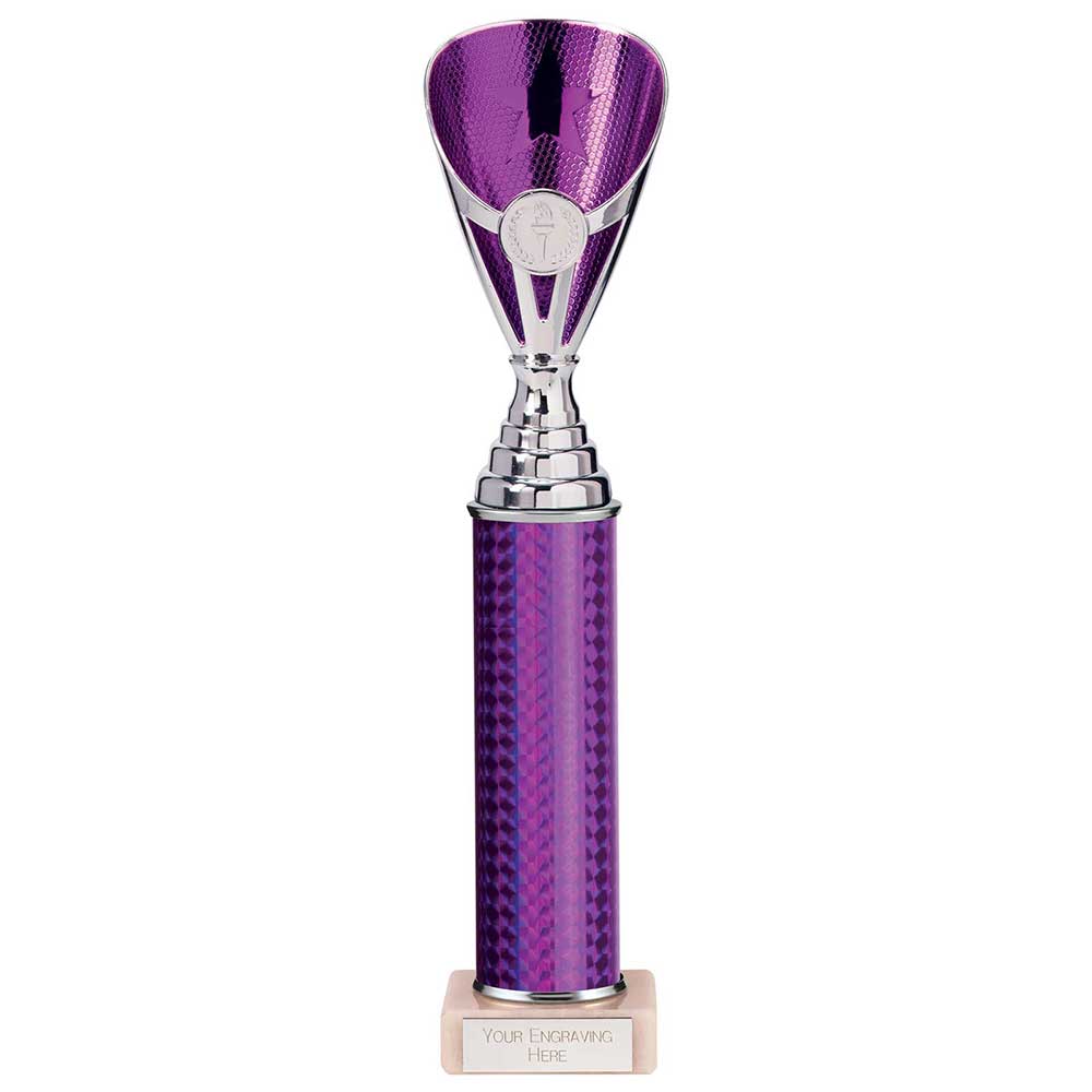 Rising Stars Plastic Trophy Purple