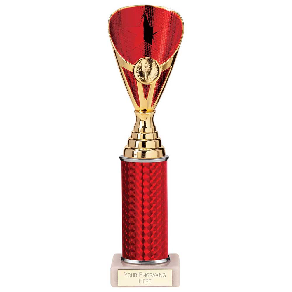 Rising Stars Plastic Trophy in Red