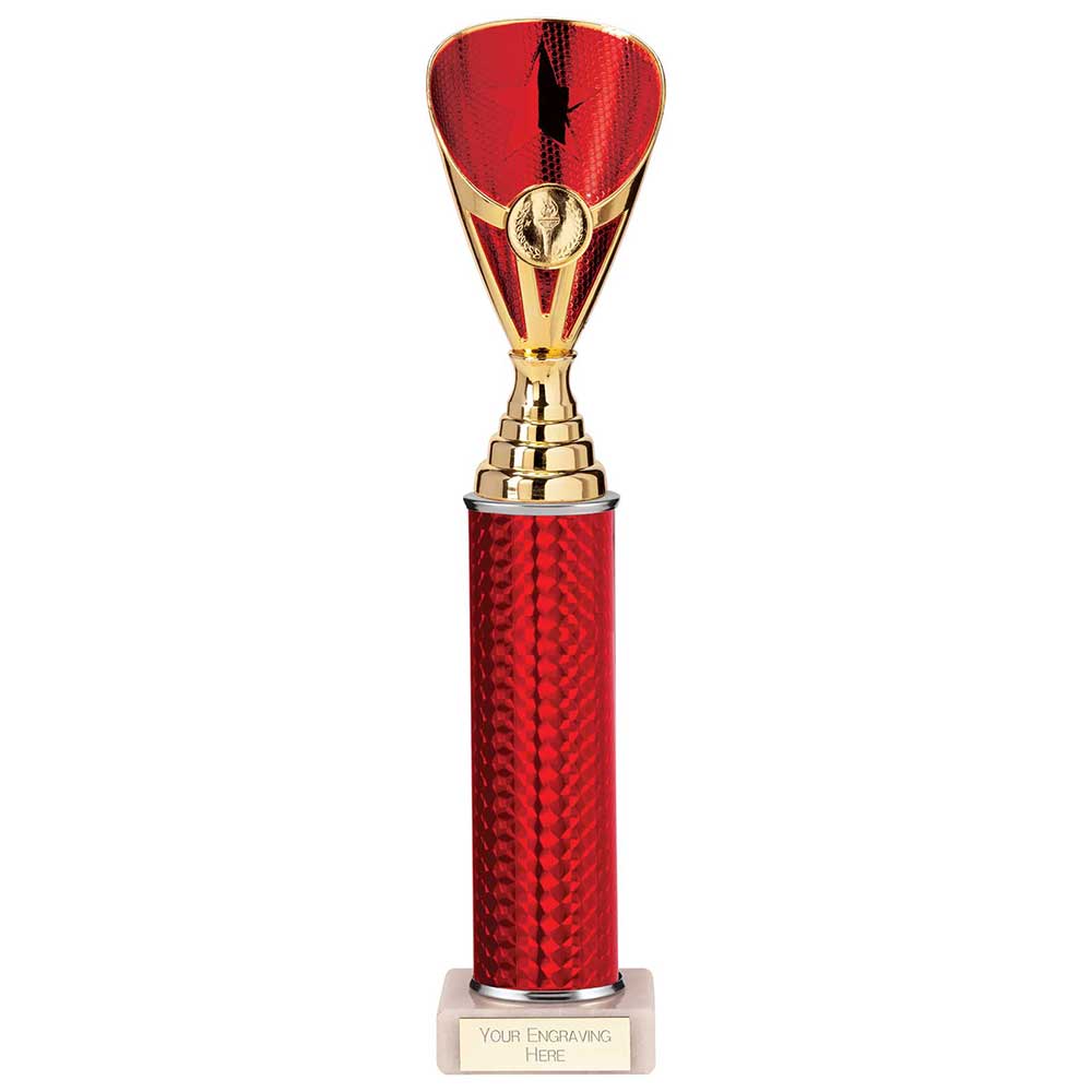 Rising Stars Plastic Trophy in Red