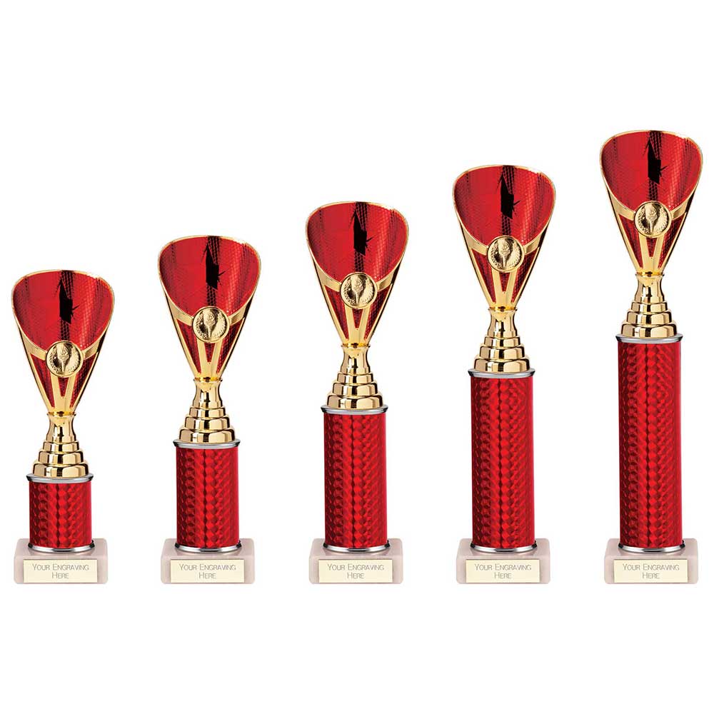 Rising Stars Plastic Trophy Red