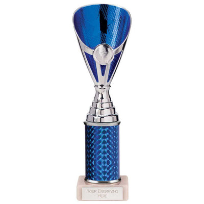 Rising Stars Plastic Trophy in Blue