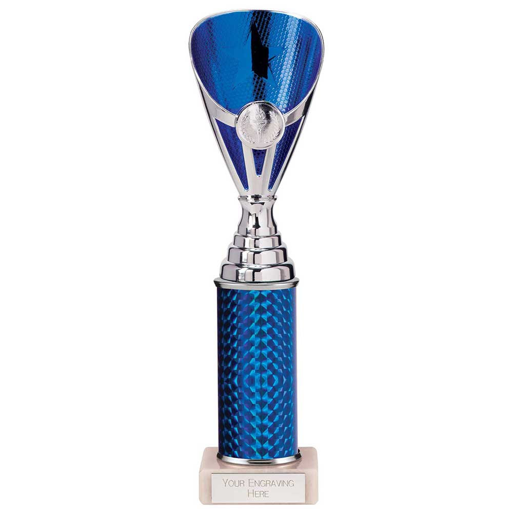 Rising Stars Plastic Trophy in Blue