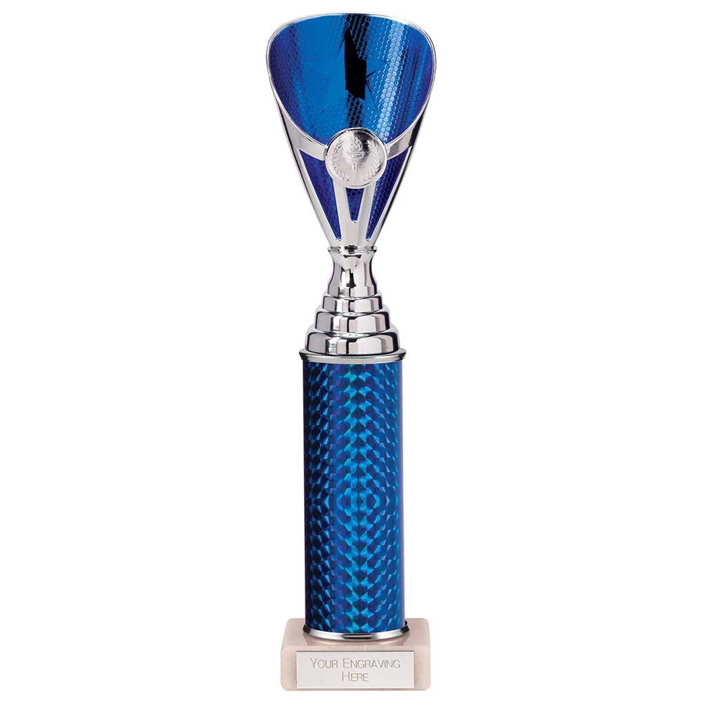 Rising Stars Plastic Trophy in Blue