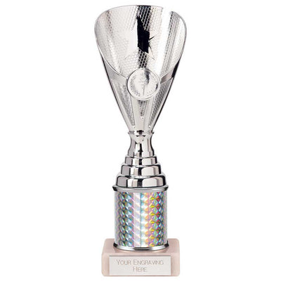 Rising Stars Plastic Trophy in Silver