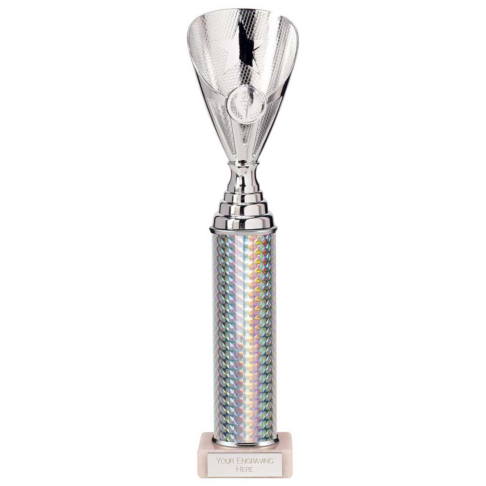 Rising Stars Plastic Trophy in Silver