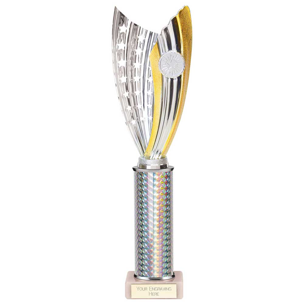 Glamstar Plastic Trophy in Silver