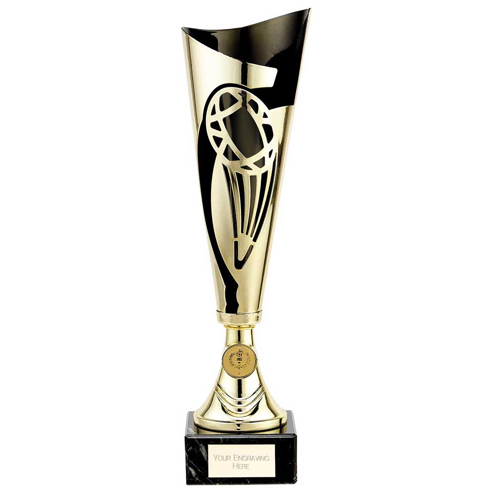 Champions Rugby Cup Trophy In Black Gold