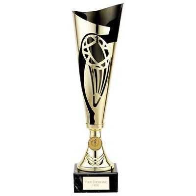 Champions Rugby Cup Trophy In Black Gold