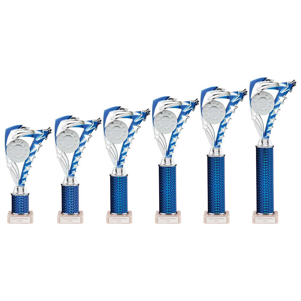 Frenzy Multisport Tube Trophy Silver Blue