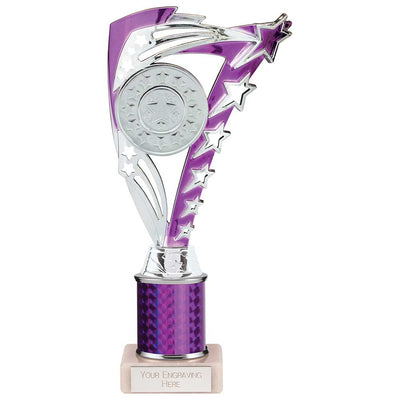 Frenzy Multisport Tube Trophy - Silver & Purple