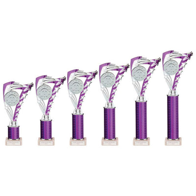 Frenzy Multisport Tube Trophy - Silver & Purple