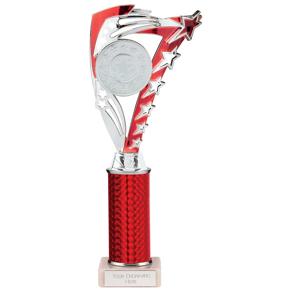 Frenzy Multisport Tube Trophy - Silver & Red